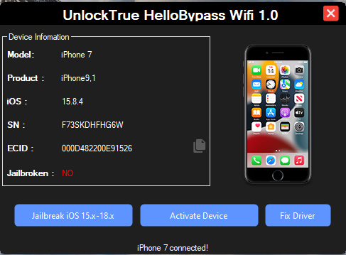 UnlockTrue HelloBypass Wifi 1.0